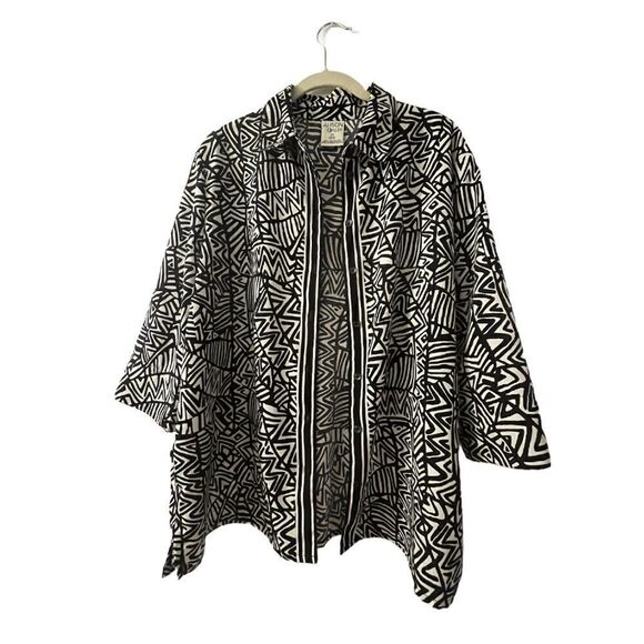 Vintage Abstract Blouse - Picture 1 of 5